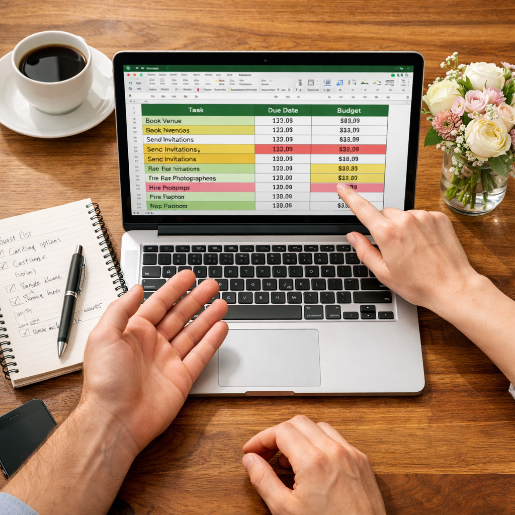 Excel Wedding Planning Spreadsheet for Busy Couples: Simple, Organized, Done