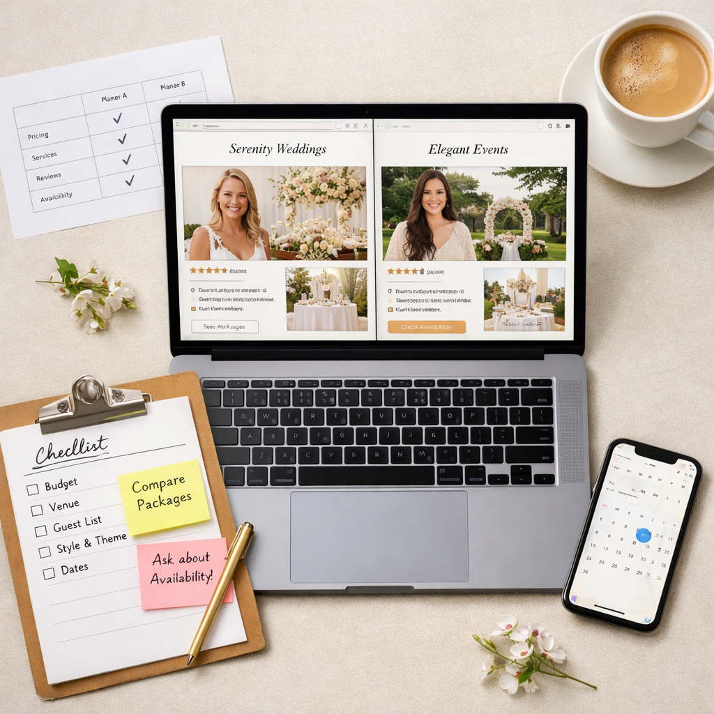 How to Compare Wedding Planner Websites and Confidently Book Online