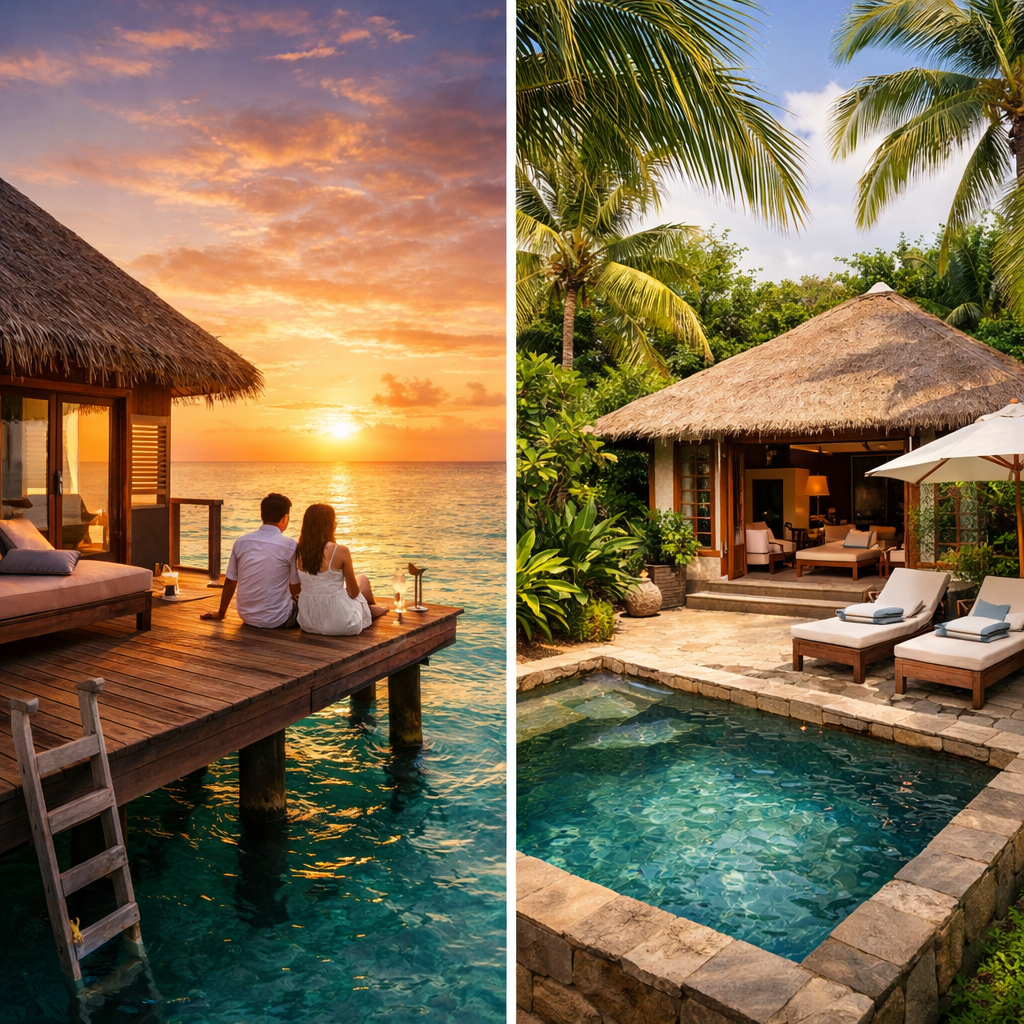 Overwater Bungalows vs Villas: Choosing Your Luxury Honeymoon Haven