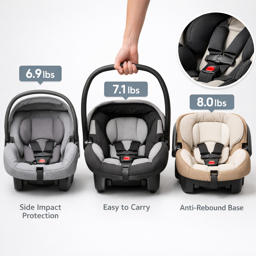 Top Lightweight Infant Car Seats Compared: Weights, Safety, Convenience